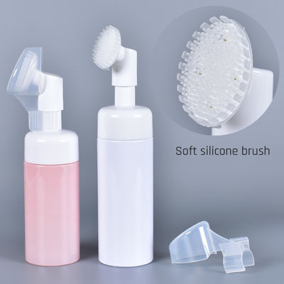 100ml 150ml Pink Empty Plastic Foam Bottle Hand Wash Foam Bottle With Brush