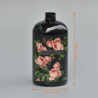 Screen Printing Unbreakable 16 Oz Plastic Pump Bottles For Hair Shampoo