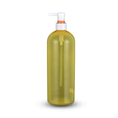 Leakproof 1L Shampoo Bottle Boston Round PET Foaming Bottle With Pump