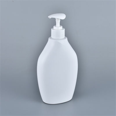 500ml Empty HDPE Shampoo Pump Bottle Flat Sunscreen Body Lotion Pump Bottles