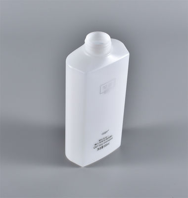 Sturdy 500ml Flat Round PE Plastic Shampoo Pump Bottle Lotion Soap Gel Packaging