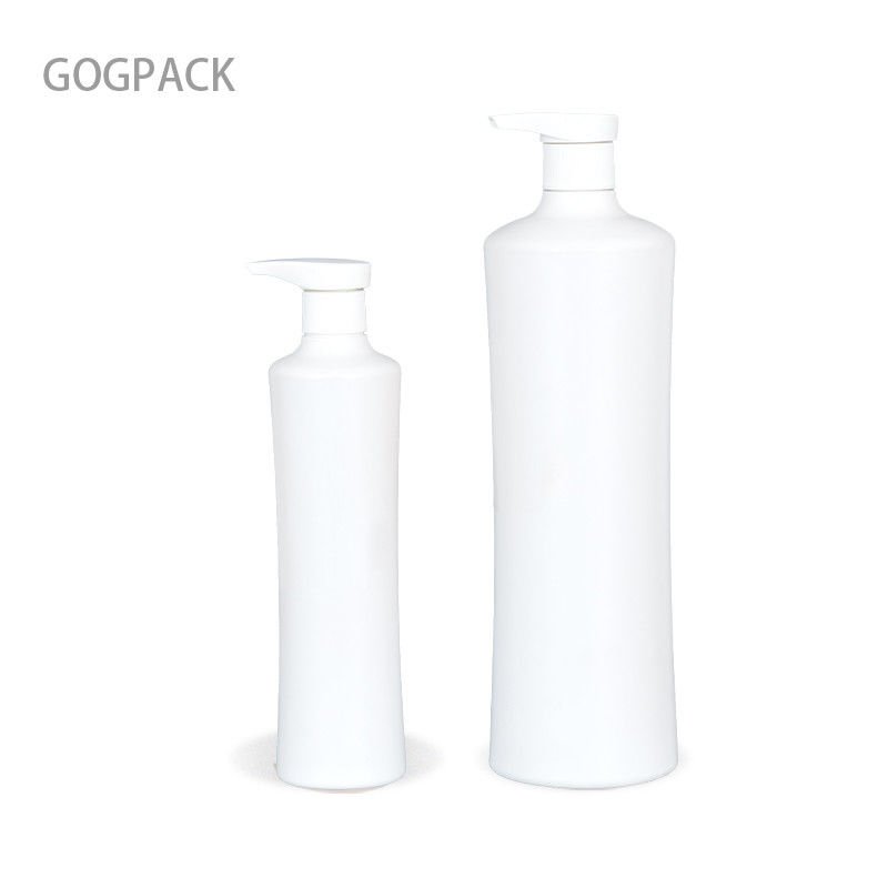 Custom Logo 350ml 1000ml Shampoo Packaging Bottle Round Hdpe Pump Bottle