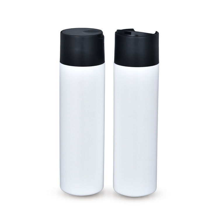 Modern Black White Leakproof Disc Cap Bottle 250ml Plastic Shower Gel Bottle