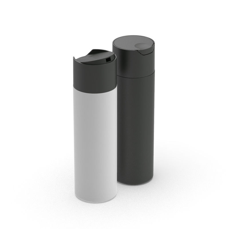Cylinder Shape 200ml Squeeze HDPE Plastic Shampoo And Conditioner Bottles Custom Logo